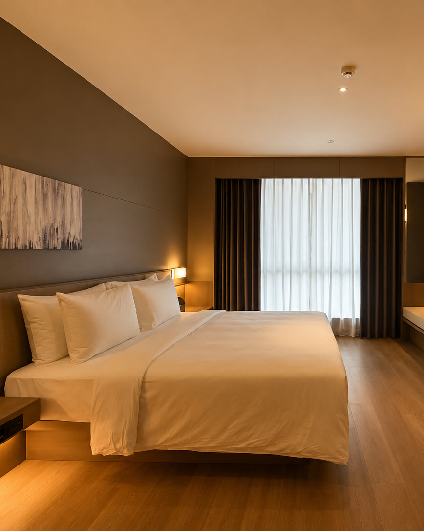 Guest room at Portrait Resort Port Dickson